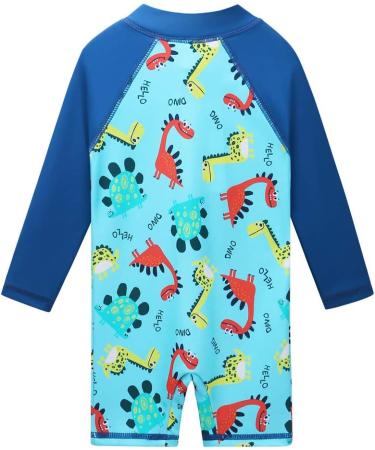 HUAANIUE Baby Boys Dinosaur Swimsuit with UPF 50+ Sun Protection | 1-2 Years - Buy Online on GoSupps.com