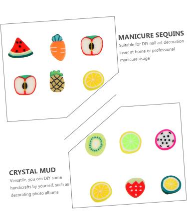 POPETPOP 4 Boxes 12 Nail Art Decoration Scrapbooking Slices Gemstone Stickers Nail Art Stickers Lemon Nail Art Lemon Decor Nail Art Fruit Slices Nail Slices Fruit Polymer Manicure 3d - Buy Online on GoSupps.com