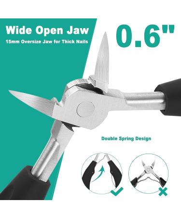 TPPICK Professional Ingrown Toenail Removal Tool Kit - Heavy Duty Toe Nail Clippers for Thick Toenails - Set of 4 - Buy Online on GoSupps.com