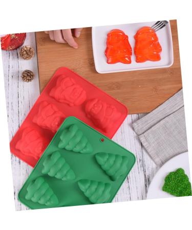 KICHOUSE Christmas Decor Christmas Baking Molds Silicone Molds Ice Cubes Chocolate Pastry Mould Cake Mold Mousse Mold Fudge - Buy Online on GoSupps.com