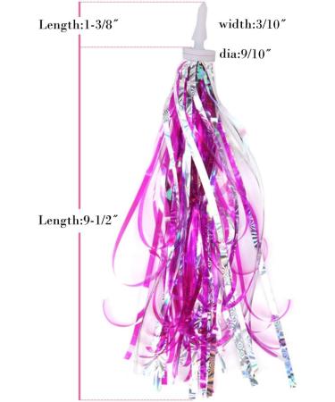 U-LIAN Kids Bicycle Tassel Ribbon Streamers - Shiny Pink 2pcs | Easy Attach to Bike Handlebars - Buy Online on GoSupps.com