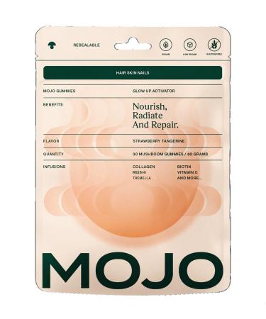 Mojo Hair Skin & Nails Gummies Beauty Support Formula with Collagen Biotin Reishi Tremella + Vitamins (30 Gummies) 1