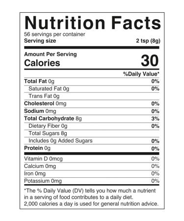 Nova Nutritions Certified Organic Jaggery Powder (Made from Evaporated Cane Sugar)  Raw & Natural  Also Called Gur  Panela - Buy Online on GoSupps.com