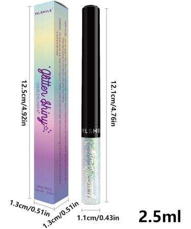 Glitter Liquid Eyeshadow - Pearl Liquid Eyeliner Neon Rainbow Eyeliner Pen Smudge-Proof Coloured Liquid Eyeliner Makeup Multi-Functional Sparkling & Shimmer Eyes Makeup for Daily Use Pologmase 01 - Buy Online on GoSupps.com