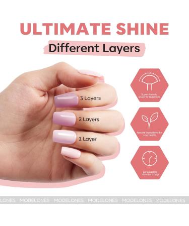 Modelones Nail Polish Set 3 Colors Nude Grey Nail Polish Kit with Base and Top Coat & Remover Pad Bubble Natural Skin Tone Glitter Nail Polish Finger Nail Polish Manicure Diy Nail Art Salon Home - Buy Online on GoSupps.com