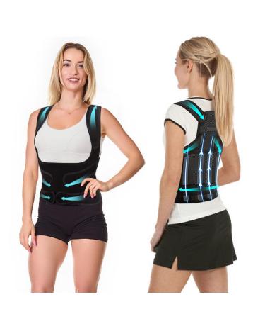 Infreecs move straight posture correction back women and men posture correction belt for an upright posture shoulder back pain relief (m)