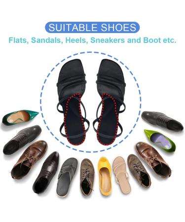 Dr. Foot's Arch Support Shoe Inserts for Flat Feet & Plantar Fasciitis - Adhesive Heel Cushion for Pain Relief in Men & Women - Small Black - Buy Online on GoSupps.com