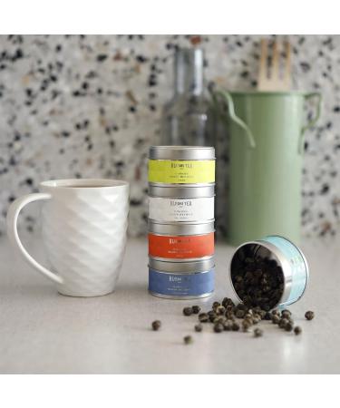 Kusmi Tea - Coffret 5 Miniatures S lection Alain Ducasse + Pince th - Id e cadeau f te des m res - Th blanc Perles de jade Hojicha Long Jing - 5 bo tes de 25g - Buy Online on GoSupps.com