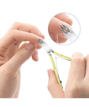 4 Pack Stainless Steel Cuticle Nippers - Professional Manicure & Pedicure Tools for Home/Spa/Salon - Gold Finish - Buy Online on GoSupps.com