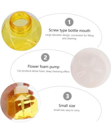 Ciieeo Flower Sparkling Bottle - Milk Cleansing Milk Facial Bubble Maker Tool | Foamer Device Cup | Yellow 9.7x9.7x16.3cm - Shop Internationally - Buy Online on GoSupps.com