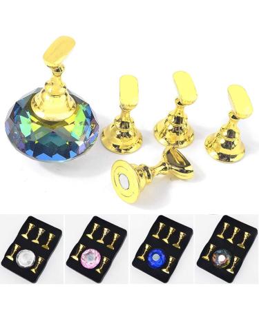 Nail Art Display Stand | Manicure Display & Training Tool | Colorful Magnetic Fingernail Holder | DIY Nail Art Exercise Pillar - Buy Online on GoSupps.com
