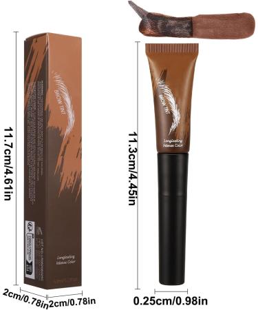 Peel Offf Eyebrow Dye 6.8ml Waterproof Semi-Permanent Brow Tint | Long-Lasting Smudge-Proof Gel For Natural Eyebrow Makeup Tint For Women | Lasting Brow Color | - Buy Online on GoSupps.com