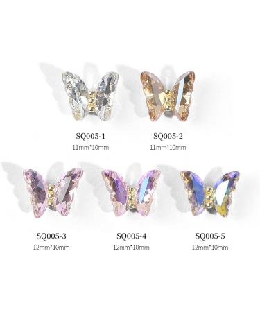 3D Art Glass Rhinestones Butterfly-Nail for DIY Art Decoration Rhinestones Rhinestones and Rhinestones 3D - Buy Online on GoSupps.com