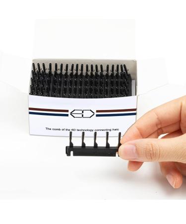 Buy 40 C-Shaped 6D Hair Extension Buckles | 2nd Gen Hair Extension Tools - Black Buckles for Easy Use - Buy Online on GoSupps.com