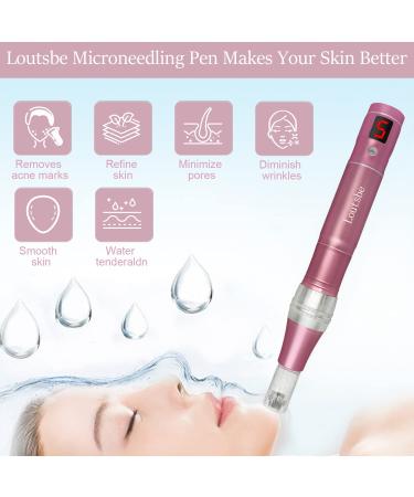 Professional Cordless Electric Microneedling Pen - 21000RPM Dermapen with 30 Replaceable Cartridges - Home Use for Skin Benefits - Buy Online on GoSupps.com