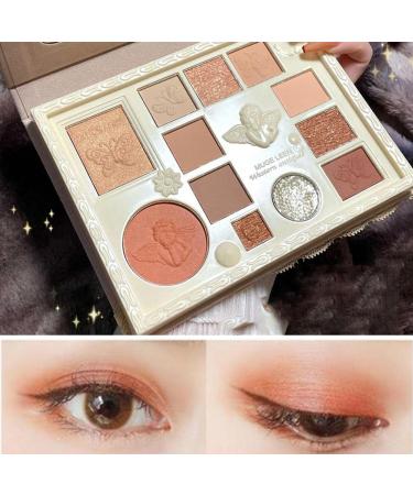 Xuejian Pearl Shimmer Glitter Eyeshadow Palette & Highlighter - Highly Pigmented Waterproof Makeup for Women & Girls - Buy Online on GoSupps.com
