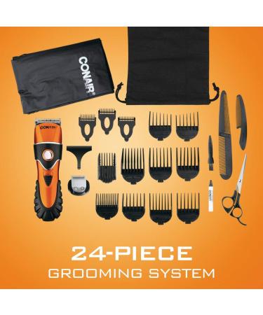 ConairMAN The Chopper - 24-Piece Hair Clipper Set for Men with Mustache & Beard Trimmer | International Shipping Available - Buy Online on GoSupps.com