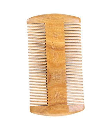Minkissy 2st green beard made of sandalwood men's combs for the hair beard cutting comb Bart comb for men combs for men travel bum pocket ridge care wooden ridge brush man