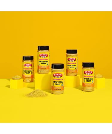 Bragg Premium Nutritional Yeast Seasoning - Vegan & Gluten-Free, 12 Ounce - Protein & Vitamin-Rich Parmesan Cheese Substitute - Buy Online on GoSupps.com
