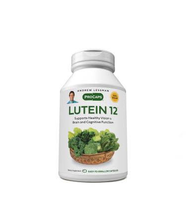ANDREW LESSMAN Lutein 12 mg - 360 Softgels - Ultra-High Levels of Lutein. Powerful Anti-Oxidant Carotenoid. Supports Eye Health and Promotes Healthy Vision and Skin. 360 Count (Pack of 1)