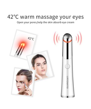 LANDWIND Eye Massager: 42 Heated Facial Massager for Dark Circle Removal, Puffy Eyes, and Eye Bags - Buy Online on GoSupps.com