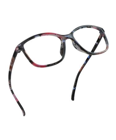 LifeArt Blue Light Blocking Glasses Anti Eyestrain Computer Reading Glasses Gaming Glasses TV Glasses for Women Anti Glare (Floral 1.75 Magnification) +1.75 Magnification La_saintlou_flower