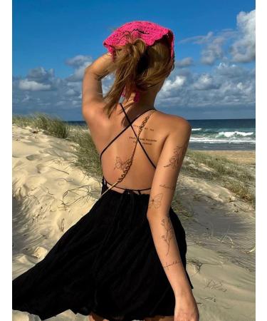 Realistic Temporary Tattoos for Women - 86 Sheets Tiny Small Fake Tattoos with Inspirational Quotes & Minimalist Wild Flower Designs - Buy Online on GoSupps.com