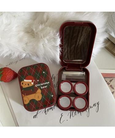 Buy Miedeon Cute Travel Contact Lens Container Set - 4er Mini Etui for Christmas - Red Contact Lens Holder - Buy Online on GoSupps.com