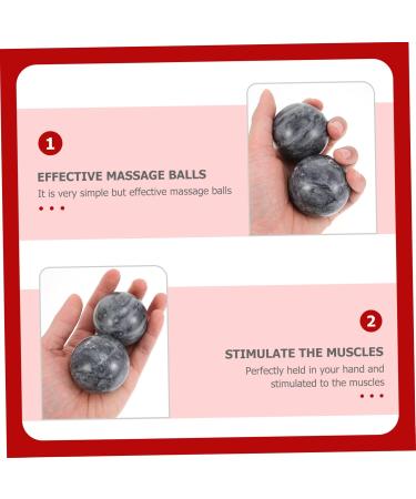 Magiclulu 4 Sets Massage Fitness Balls - Gymnastics & Hand Massage Balls for Pain Relief | Decorative Marble Round Balls for Fitness & Relaxation - Buy Online on GoSupps.com