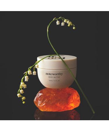 Noteworthy n 551 Amber Sunset Body Butter Lily of the Valley Cedarwood & Amber | Ultra-Rich Hydrating Body Cream for Soft Silky Skin | Luxurious Fast-Absorbing Moisturizer - Buy Online on GoSupps.com