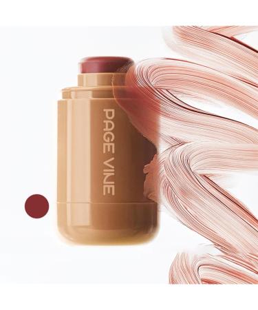Pocket Blush Stick 3-In-1 Buildable Natural Matte Blush Stick for Cheeks Lips and Eyes Hydrating Formula Non-Greasy All Day Wear Easy Application. 0.18 Ounce (06#Toasted Teddy)