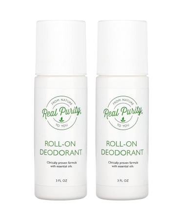 Real Purity (2 Pack) Roll-On Deodorant