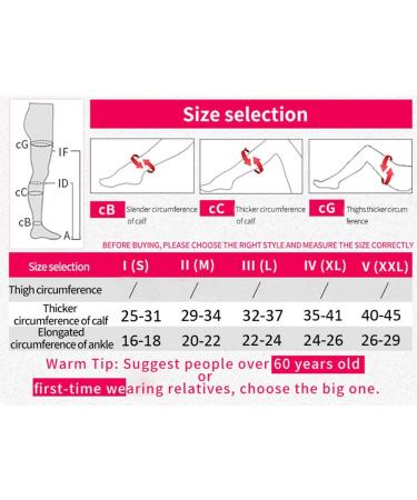 Huateng Waden Compression Socks | 23-32 mmHg Footless Support Stockings for Varicose Veins & Edema - Men & Women Safe Comfortable & Stylish - Buy Online on GoSupps.com