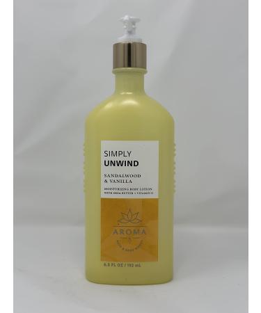 Simply Unwind: Sandalwood & Vanilla Moisturizing Body Lotion 6.5 oz / 192 g
