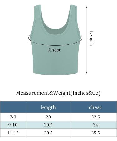 Dance Tank Tops Set of 6 for Girls 11-12 Years | Sleeveless Racerback Crop Tops for Ballet, Gymnastics, and Dancewear in White, Gray, Navy, Green, Black - Buy Online on GoSupps.com