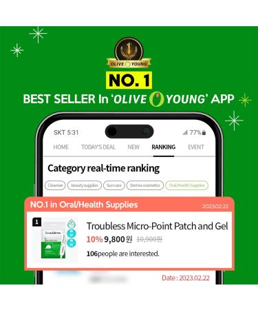 Troubless Clear Gel Cream 0.5Fl Oz - Soothing Acne Treatment with Tea Tree | Korean Skin Care for Clear Skin - Buy Online on GoSupps.com