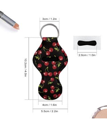 Poceacles Women's and Girls' Keychain - Lipstick - Glossy Lip Balm - Neoprene Pouch - Wrist Strap Black Cherry - Buy Online on GoSupps.com