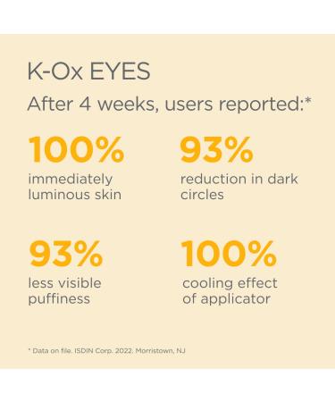 ISDIN K-Ox Under-Eye Brightening Cream | Anti-Aging, Vitamin K & Hyaluronic Acid | Reduce Puffiness & Dark Circles | Visible Results in 28 Days - Buy Online on GoSupps.com