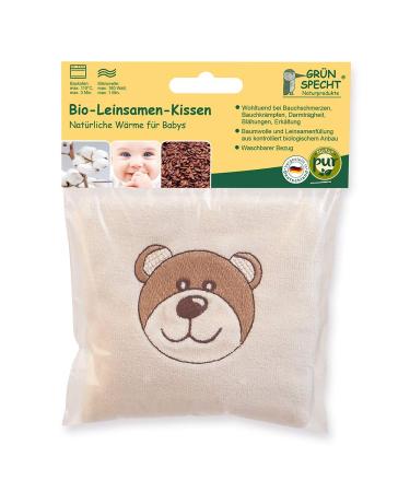Green Woodpecker Organic Linseed Pillows for Babies & Toddlers Washable Heat Pillow for Flatulence & Abdominal Pain Relief (603-V1) - Buy Online on GoSupps.com