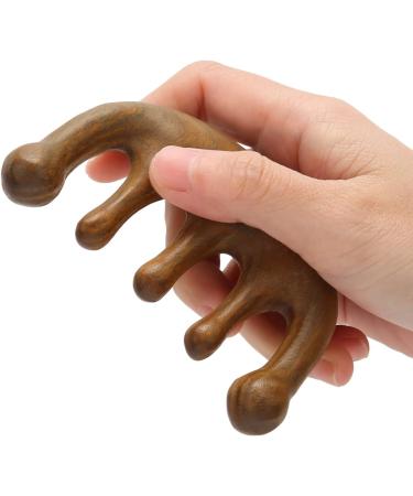 Buy Wooden Massage Comb | Sandalwood Scalp Massager for Head Neck & Shoulder Relief - Buy Online on GoSupps.com