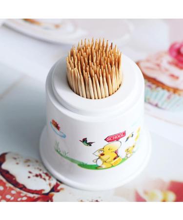 LUOFENG Toothpick Dispenser Box - Stylish Cat Design | Household Toothpick Holder for Home & Kitchen | Perfect Travel Accessory - Buy Online on GoSupps.com