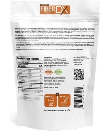 BarnDad's Fiber-DX Cinnamon Bun 600g - Natural Sweetener Fiber Supplement - Buy Online on GoSupps.com