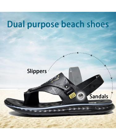 Orthopedic Sandals for Men - Comfortable Bunion Slippers & Plantar Fasciitis Flip Flops - Summer Casual Ring Toe Foot Correctors - Size 8.5 Black - Buy Online on GoSupps.com