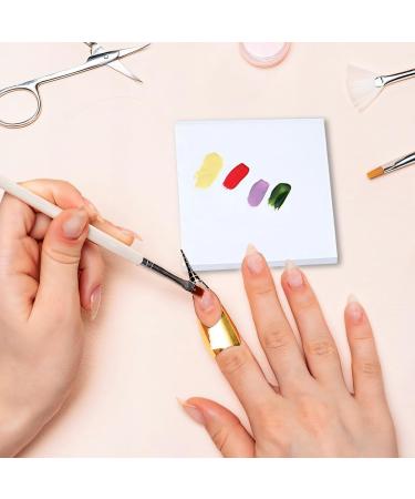 100 Pcs Nail Art Polish Palette - Disposable Waterproof Mixing Papers for Gel & Resin - Perfect for Home Salon & Professional Nail Supplies - Buy Online on GoSupps.com