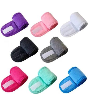 kawehiop Adjustable And Flexible Women Adjustable SPA Facial Headband Color Available Premium Cotton Headbands For Face Washing Rose Red - Buy Online on GoSupps.com