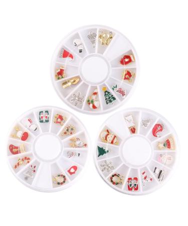 Nail Jewelry Christmas Nail Decoration Supplies Manicure Tools Creative Nail Accessories Stocking Filler Colorful 5.8x5.8cm