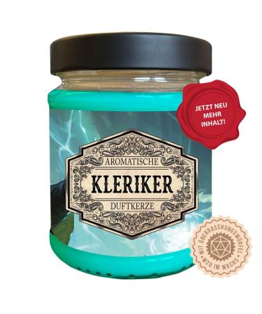 Roleplay scented candle cleric with hidden D20 dice - handmade in Germany (new size) 240ml approx. 40 hours burning time