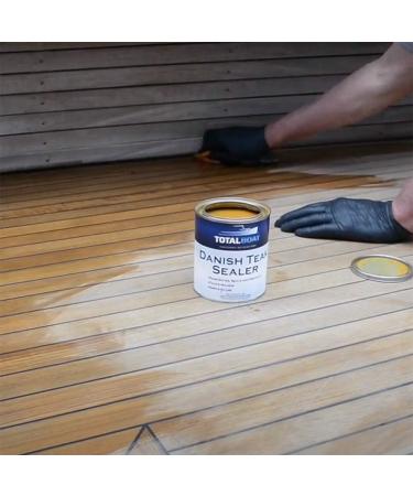 TotalBoat Danish Teak Sealer Quart - Marine Grade Wood Oil for Boat Decks, Trim, Indoor & Outdoor Furniture - Buy Online on GoSupps.com