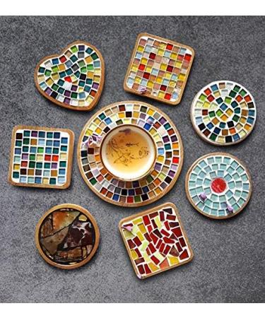 200g Mixed Color Crystal Mosaic Glass Tiles - Perfect for Home Decor & DIY Crafts - 1x1 cm Blues - Buy Online on GoSupps.com