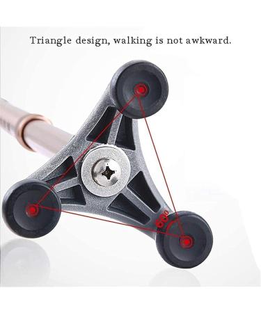 Matsuha Elderly People Aluminum Tube Non-Slip Walking Assistance Stick LED li Spiral Wand Turn 3 feet 12 File Adjustable 68-95 cm 2 Colors (Color : Brown) Interesting - Buy Online on GoSupps.com